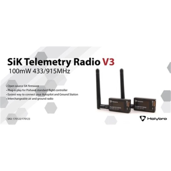 Hot Sales Holybro 100MW 915 433MHZ SiK Telemetry Radio V3 Digital Radio